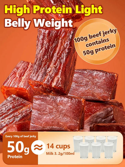 Add high-protein pure beef jerky-Paul