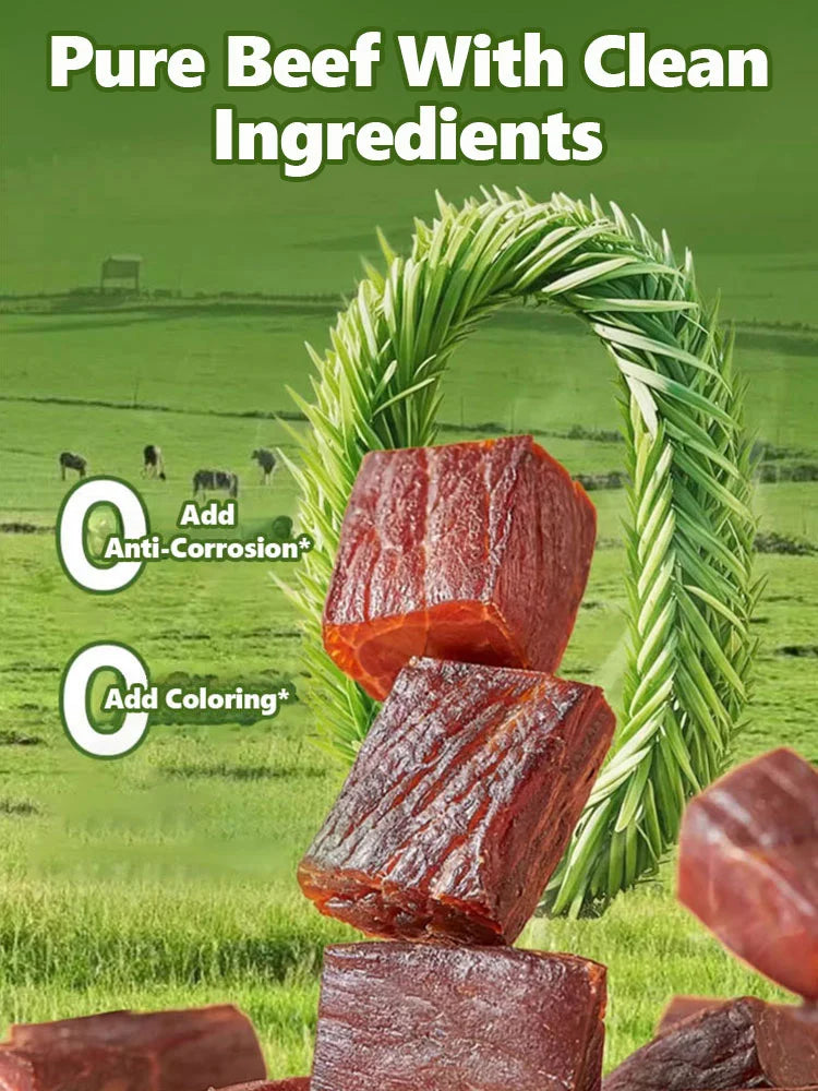 Add high-protein pure beef jerky-Paul