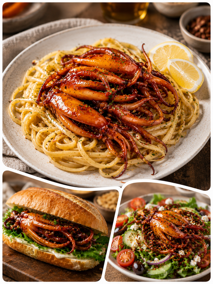 🦑BBQ Roasted Whole Squid Snack – Ready to Eat, Individually Wrapped-Paul