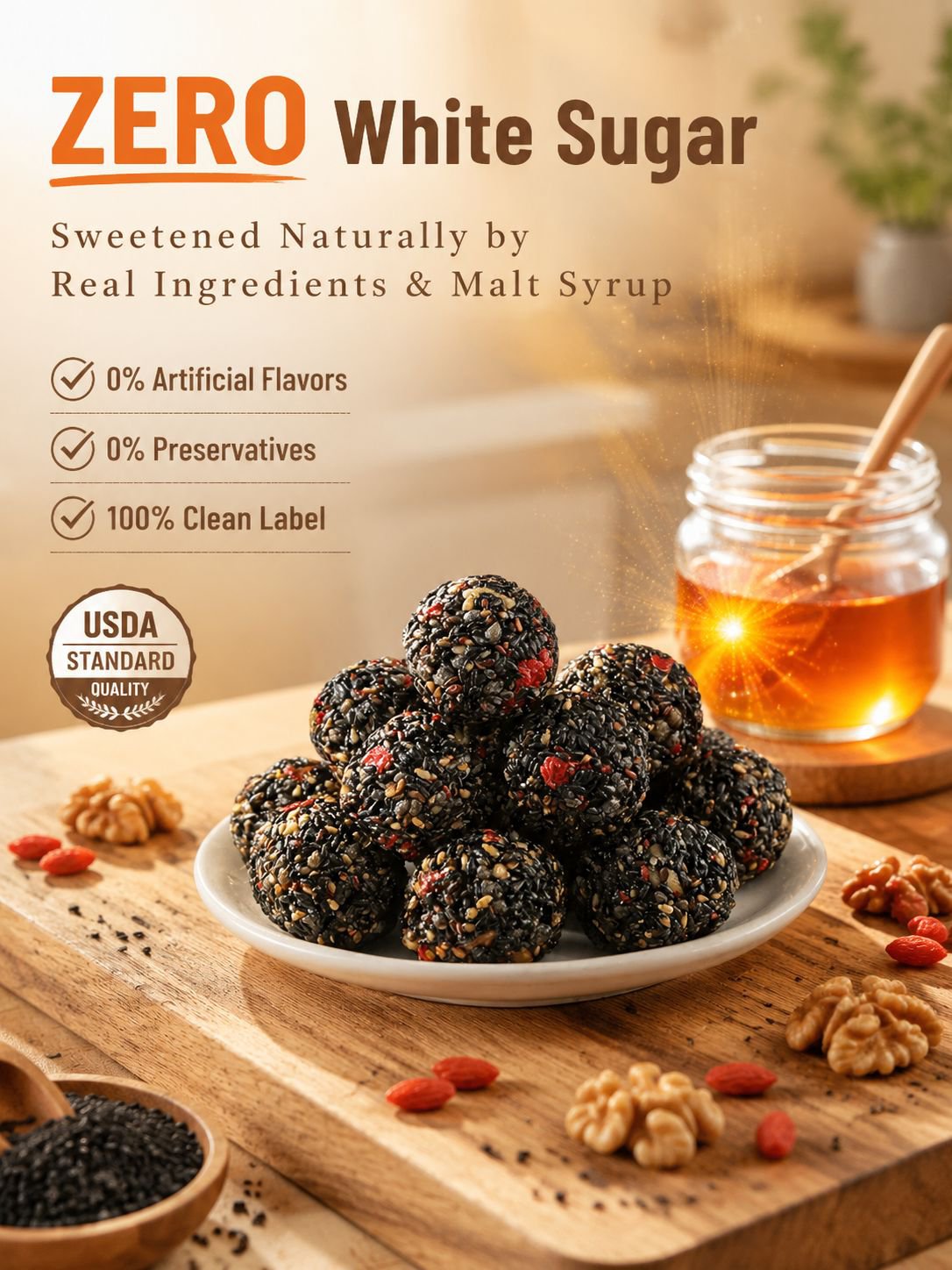 Black Sesame Walnut Date Bites-Paul