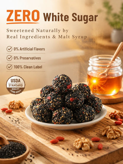 Black Sesame Walnut Date Bites-Paul
