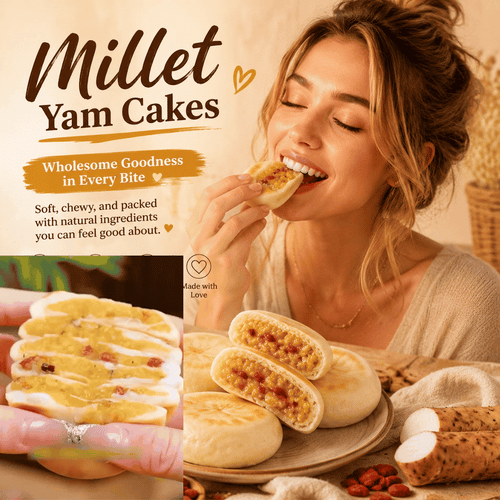 Millet Yam Cakes & Soft • Chewy • Naturally Nourishing Snack-WR