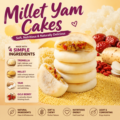 Millet Yam Cakes & Soft • Chewy • Naturally Nourishing Snack-WR