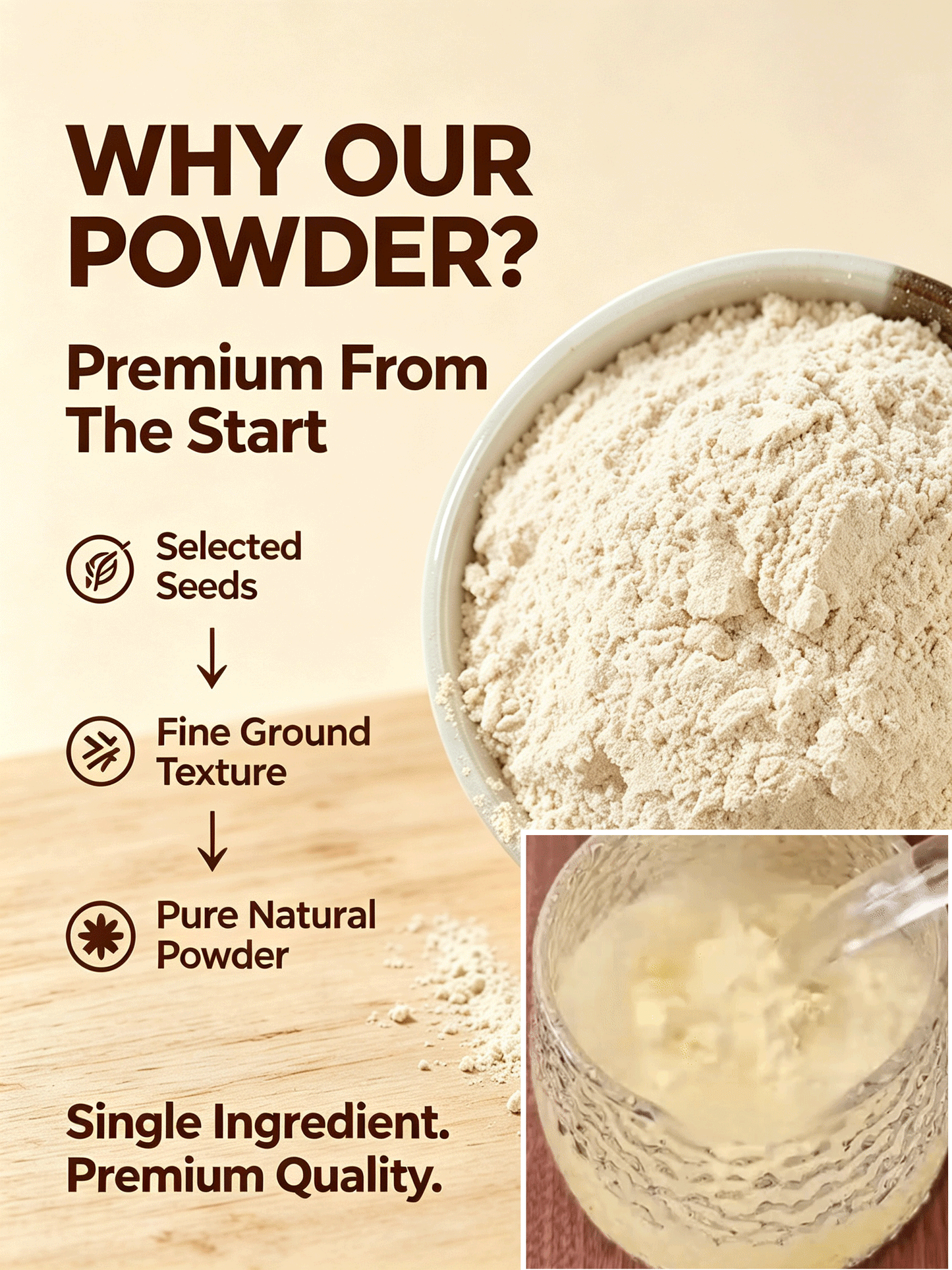🍈 Premium Seed Powder Blend | Smooth Taste, Easy Nutrition-Paul