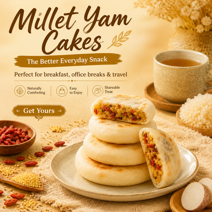 Millet Yam Cakes & Soft • Chewy • Naturally Nourishing Snack-WR