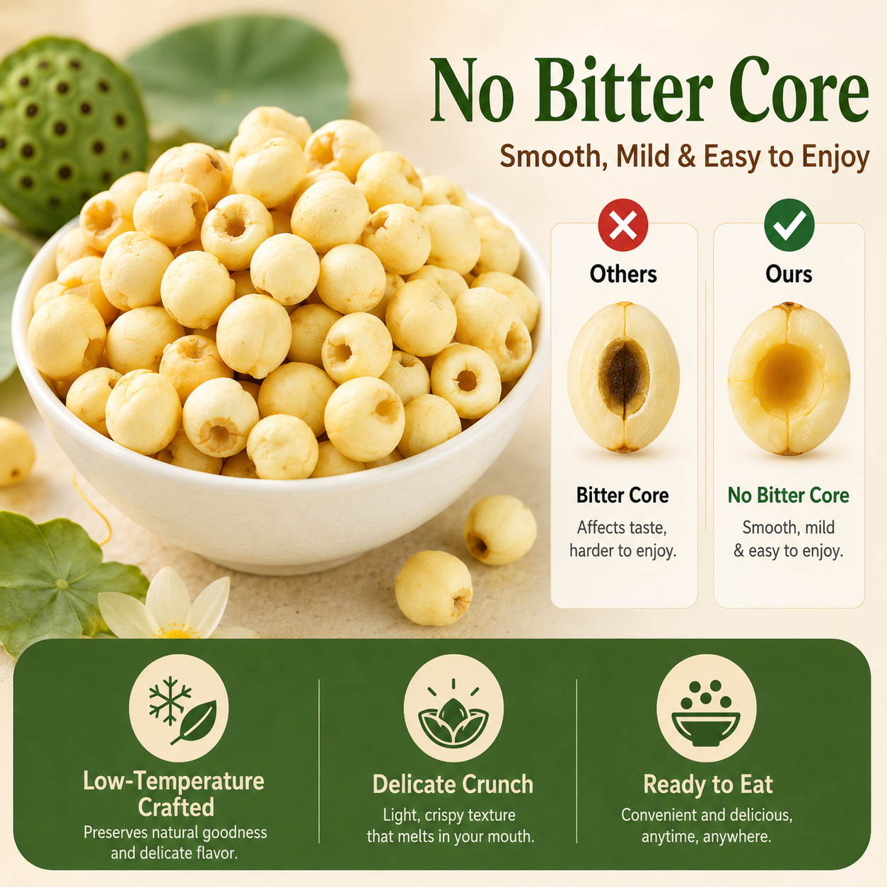 Premium Crispy Lotus Seeds-ZP