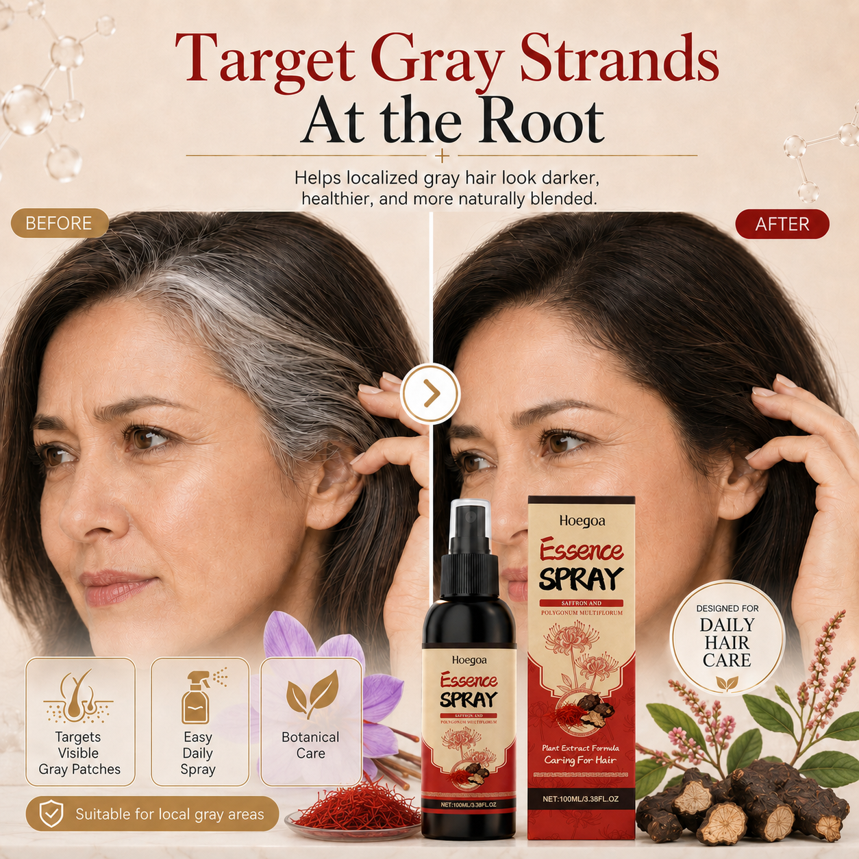 2026 Latest Development: Saffron and Fo-ti Spray, All-Natural, Plant Extract-WR