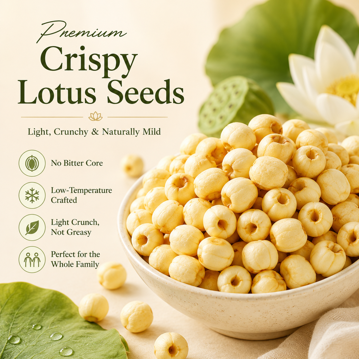 Premium Crispy Lotus Seeds-ZP