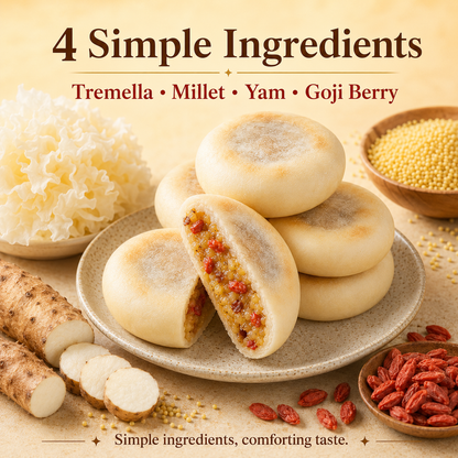 Premium Soft Tremella Millet & Yam Cakes – Natural Healthy Chewy Snack-ZP