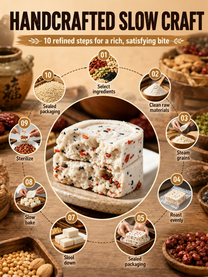 💖Handcrafted eight treasure cake🎁, Natural Whole-Grain Healthy Guilt-Free Treat-ZP