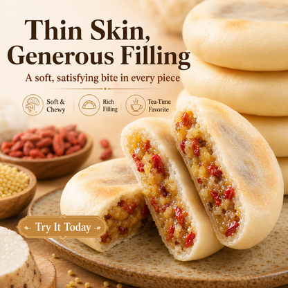 Premium Soft Tremella Millet & Yam Cakes – Natural Healthy Chewy Snack-ZP