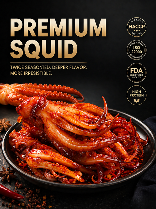 🦑BBQ Roasted Whole Squid Snack – Ready to Eat, Individually Wrapped-Paul