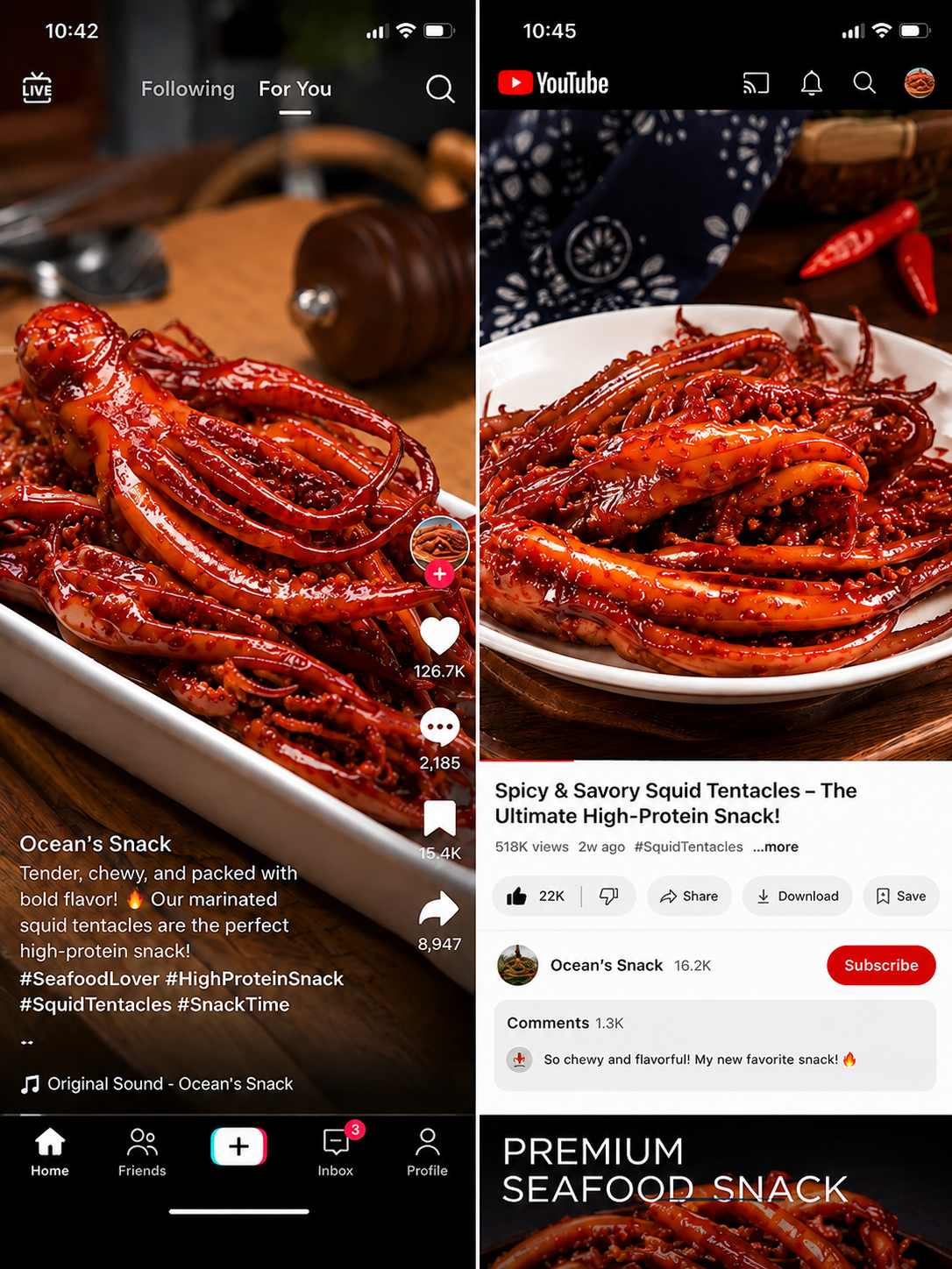 🦑BBQ Roasted Whole Squid Snack – Ready to Eat, Individually Wrapped-Paul