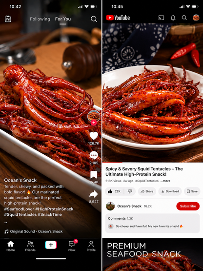 🦑BBQ Roasted Whole Squid Snack – Ready to Eat, Individually Wrapped-Paul