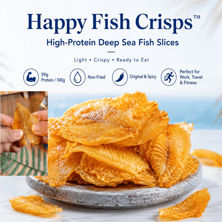 Happy Fish Crisps™ – A Light, Crispy & High-Protein Seafood Snack Made for Every Craving-WR