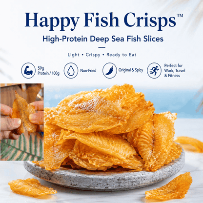 Happy Fish Crisps™ – A Light, Crispy & High-Protein Seafood Snack Made for Every Craving-WR