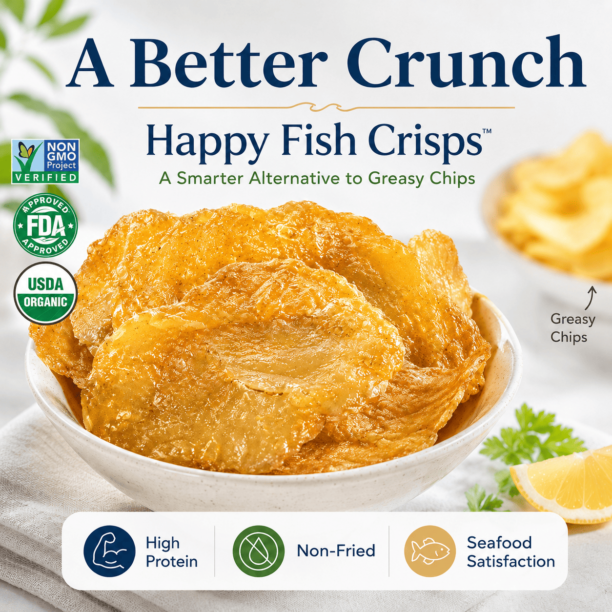 Happy Fish Crisps™ – A Light, Crispy & High-Protein Seafood Snack Made for Every Craving-WR