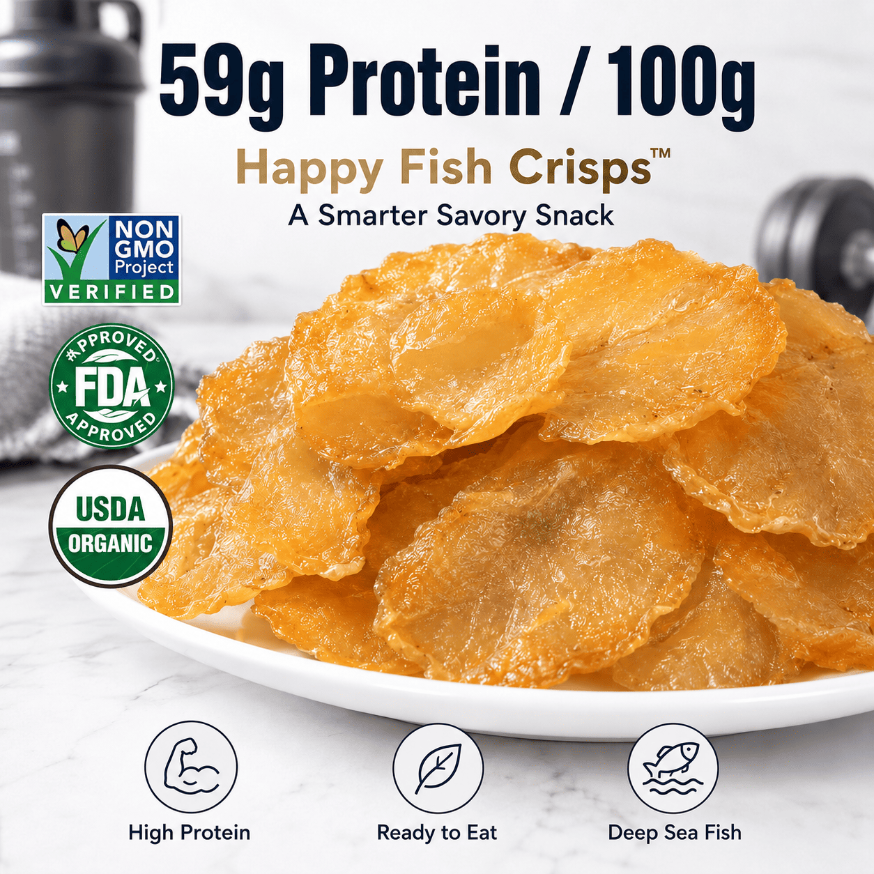 Happy Fish Crisps™ – A Light, Crispy & High-Protein Seafood Snack Made for Every Craving-WR