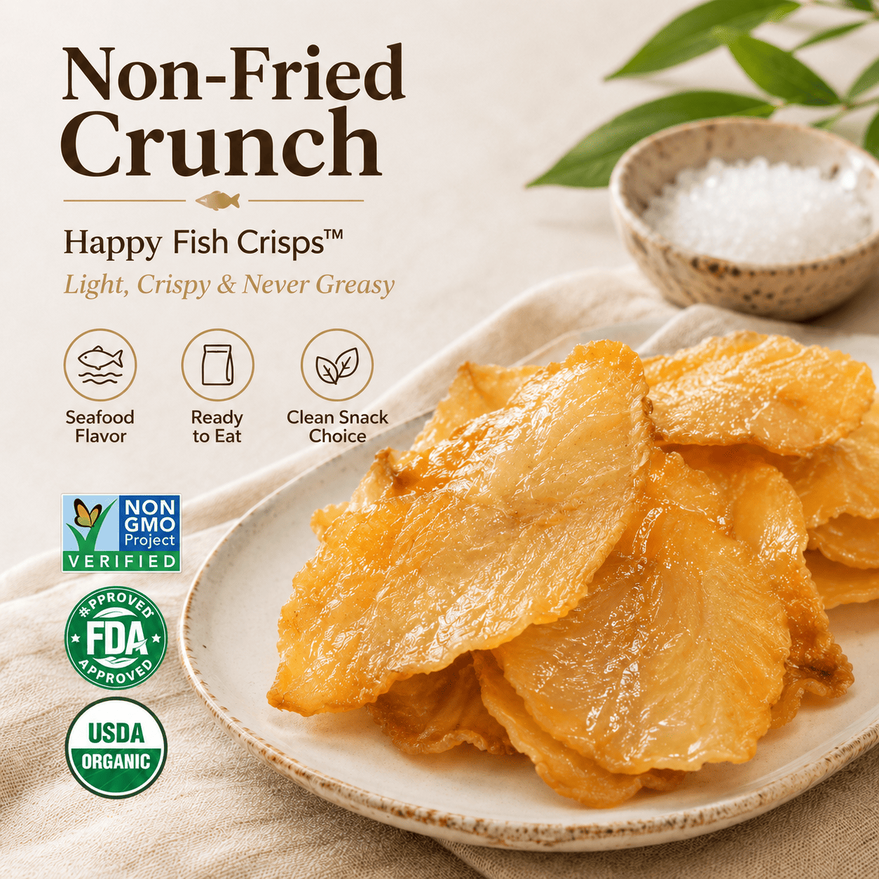 Happy Fish Crisps™ – A Light, Crispy & High-Protein Seafood Snack Made for Every Craving-WR