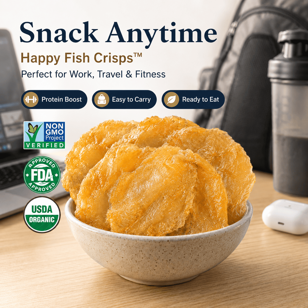 Happy Fish Crisps™ – A Light, Crispy & High-Protein Seafood Snack Made for Every Craving-WR