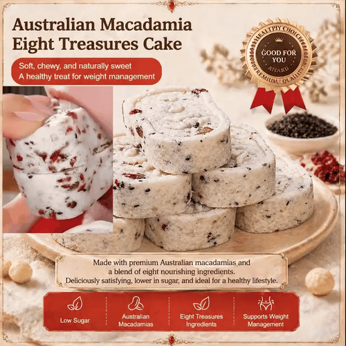 💖Handcrafted eight treasure cake🎁, Natural Whole-Grain Healthy Guilt-Free Treat-WR