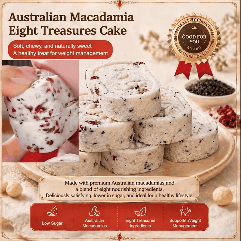 💖Handcrafted eight treasure cake🎁, Natural Whole-Grain Healthy Guilt-Free Treat-WR