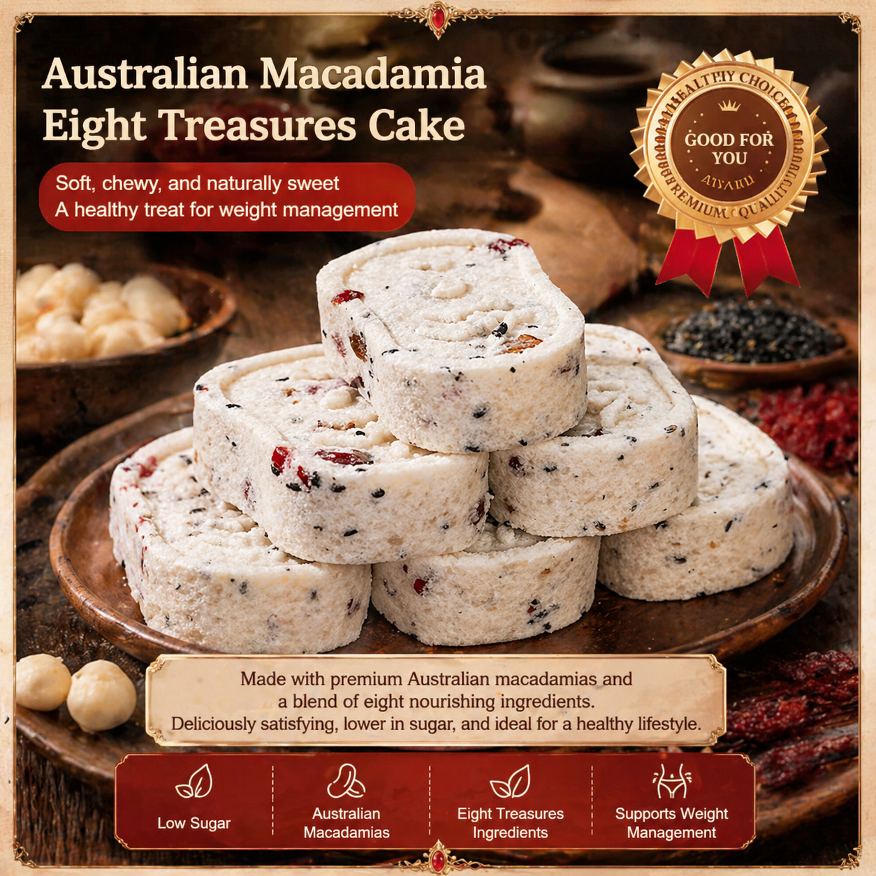 Australian-Style Eight-Treasure Nut Pastry-ZP